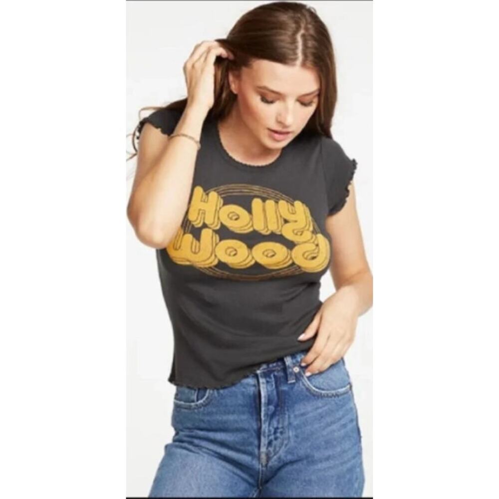 NEW! CHASER 'HOLLYWOOD' Graphic Tee in VINTAGE BLACK (M)